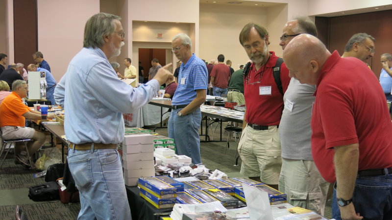 Dave Lotz, of Q Connection, pontificating to potential buyers.