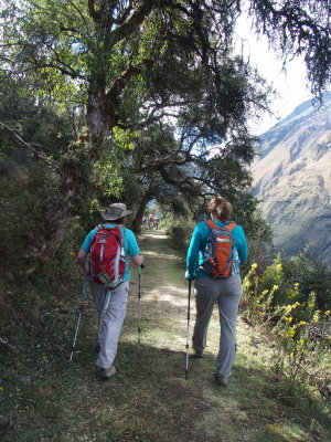 Trekking to Salkantay Lodge