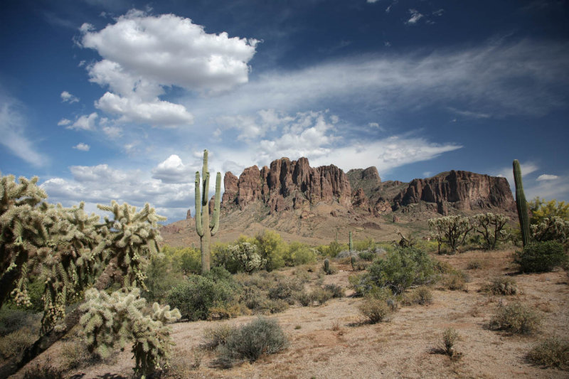 Western Terminus of the Superstition Mountains