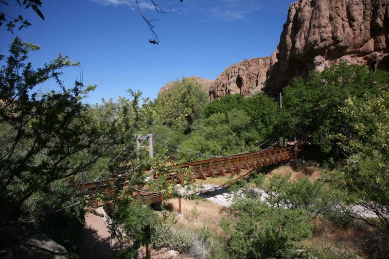 Suspension Bridge over Queen Creek
