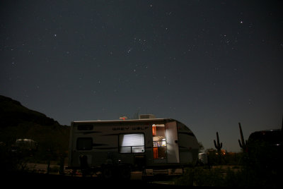 Orion Constellation over our Trailer
