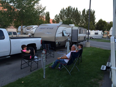 Campout on Day 1 in Provo Utah