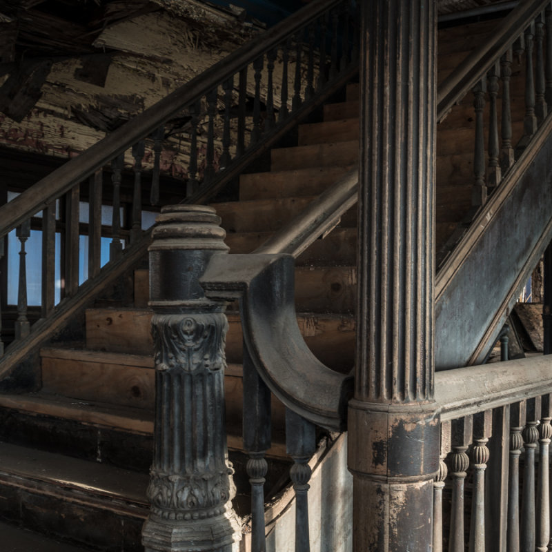 Staircase detail on the Columbia