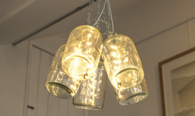 The Coffee Cabin lights