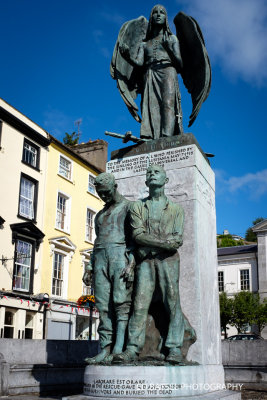 Cobh: monument to locals who rescued survivors of Lusitania sinking in 1915