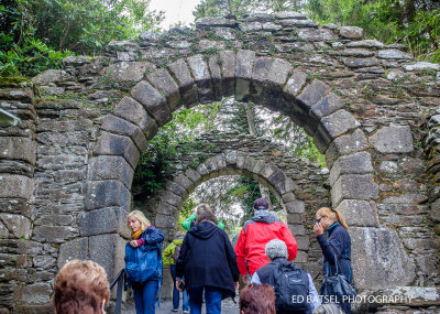 Glendalough: original entry gate for 12th century St. Kevin's  monastery