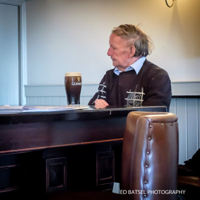 A pint in a pub