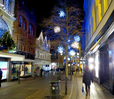 Christmas lights in Norwich