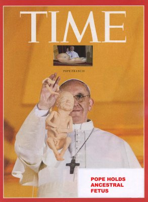 Pope Holds Ancestral Fetus