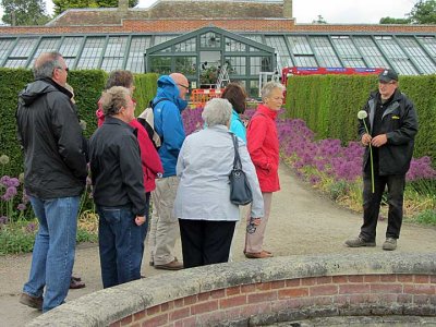 in the magnificent walled garden
