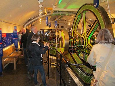 in the engine room