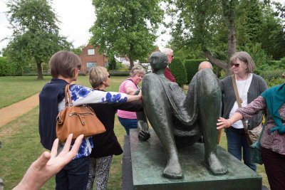 we were encouraged to touch the sculptures