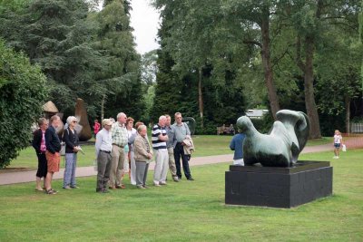 within the sculpture park