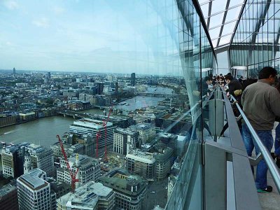 looking along viewing gallery