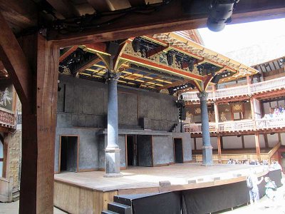 the stage at the globe