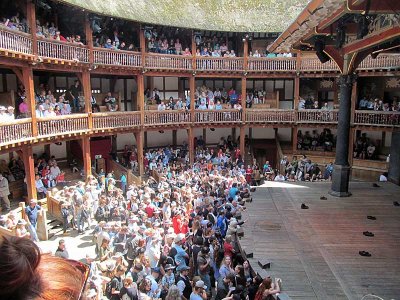 during performance of taming of the shrew