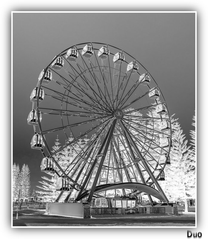 Infared Ferris Wheel.