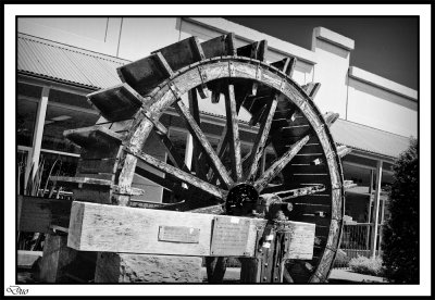 The Water Wheel In Shopping Mall.