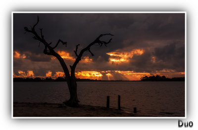 Sunset at Collie River Mouth Leschenault Inlet.