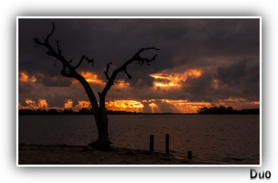 Sunset at Collie River Mouth Leschenault Inlet.