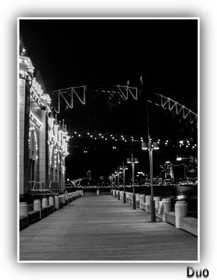 Wharf Scene Near Lunar Park Sydney.