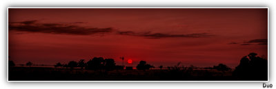 Sunrise Through The Smoke Haze.