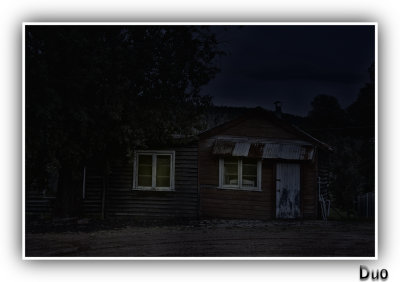 The Cottage On The Hill After Dark.