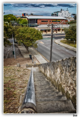 Looking Down On Old Fremantle.