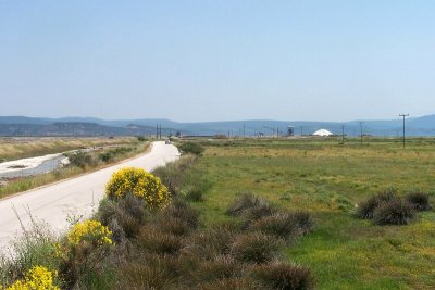 Road to the Kalloni Saltworks