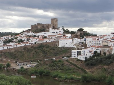 Seen from across river Guadiana