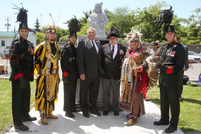 Les Voltigeurs de Québec Guest of Royal Canadian Legion Mohawk Branch 219 Monument Unveiling