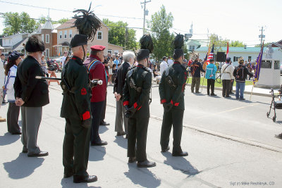 Les Voltigeurs de Qubec Guest of Royal Canadian Legion Mohawk Branch 219 Monument Unveiling