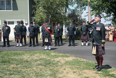 Lt Col Rob Duda CO of the Stormont Dundas and Glengarry Highlanders and parade commander