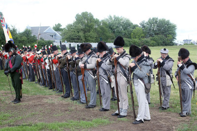 Les Voltigeurs de Qubec At Sackets Harbor, NY 1812 Ceremony