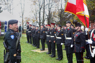 La bataille de la Chteauguay - commmoration des 200 ans avec les Voltigeurs