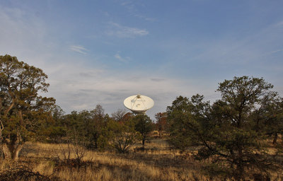 1 of 10 VeryLongBaselineArray antennas from our campsite, PieTown NM