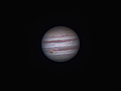 Jupiter: 12/23/13, 5:05 UT, ED 127, 2x Barlow, 2x Resample