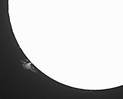 Sun: 65-minute time lapse - 12/31/13