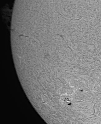 Solar Flare GIF -- 2 frames, 30 min. apart: 11/16/14