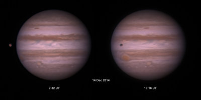 Jupiter and Ganymede: 12/14/14