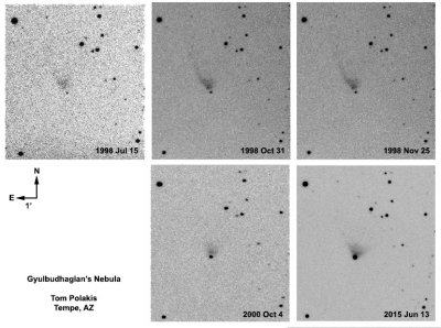 Gyulbudhagian's Nebula Comparison; 1998-2015
