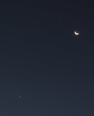 Moon, Jupiter, Venus, and Mars - Nov. 6, 2015