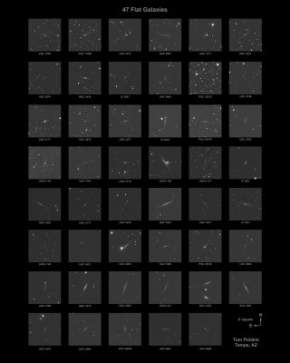 47 Flat Galaxies -- March 13, 2016