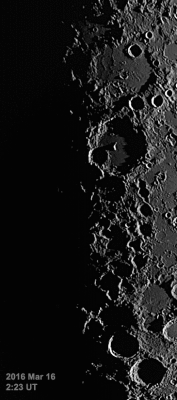 Sunrise on Terminator -- Two Frames, March 16, 2015