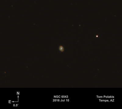NGC 6543: LRGB using Photometric (R, V, B) Filters