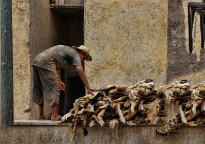 Leather Dying Morocco