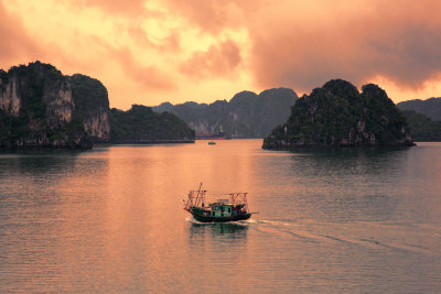 Amazing sunset Vietnam