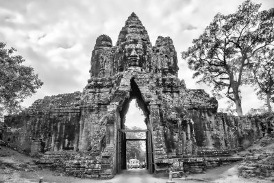South Gate Angkor Tom  Cambodia 