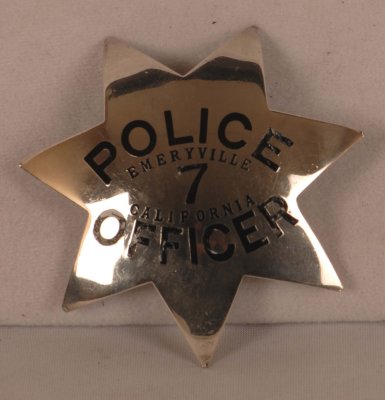 Sterling Emeryville Police badge