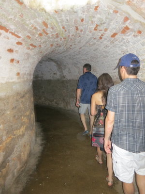 Exploring the barracks